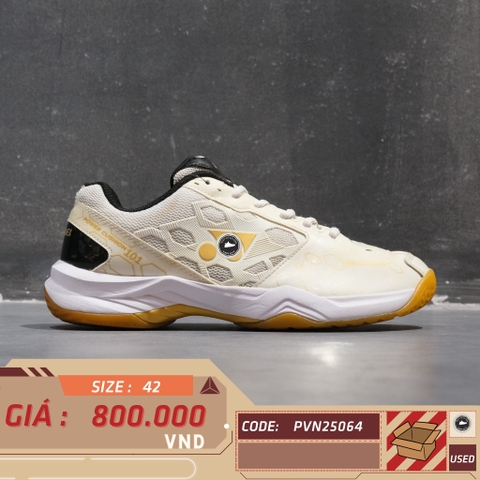 Yonex Power Cushion 101CR White Gold - SHB101CR TRẮNG VÀNG - Size 42 - GIÀY 2HAND CHÍNH HÃNG PVN25064