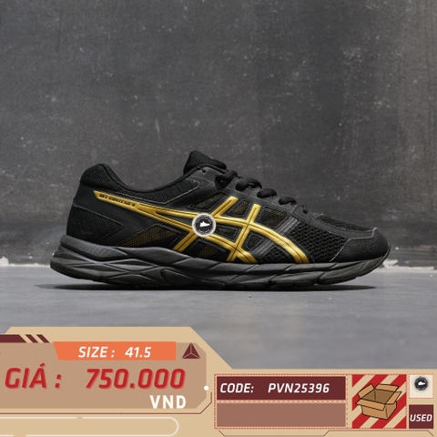 Asics Gel-Contend 4 Black Gold - T715N-9094 - Size 41.5 - GIÀY 2HAND CHÍNH HÃNG PVN25396