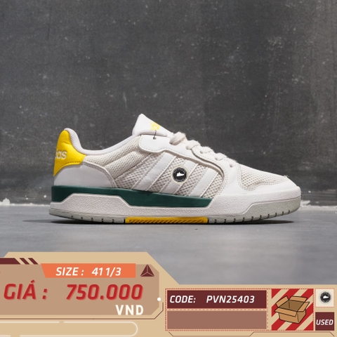 Adidas Entrap Cloud White Collegiate Green Yellow - H00501 - Size 41 1/3 - GIÀY 2HAND CHÍNH HÃNG PVN25403