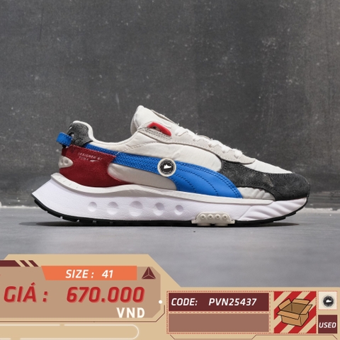 Puma Wild Rider Layers White Urban Red - 380697-01 - Size 41 - GIÀY 2HAND CHÍNH HÃNG PVN25437