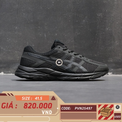 ASICS Gel-Contend 4 Triple Black - T715N-9090 - Size 41.5 - GIÀY 2HAND CHÍNH HÃNG PVN25497