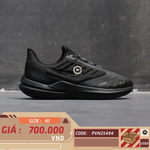 Nike Air Zoom Pegasus 39 Shield Triple Black - DO7625-001 - Size 41 - GIÀY 2HAND CHÍNH HÃNG PVN25494