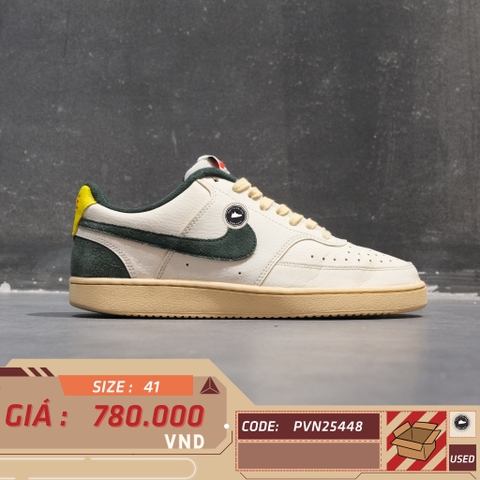 Nike Court Vision Low Sail Pro Green - FD0320-133 - Size 41 - GIÀY 2HAND CHÍNH HÃNG PVN25448