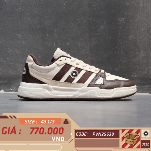 Adidas Court Silk Wonder White Shadow Brown - JS3419 - Size 43 1/3 - GIÀY 2HAND CHÍNH HÃNG PVN25638