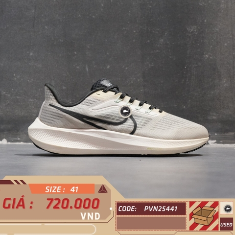 Nike Air Zoom Pegasus 39 Light Bone Black - DH4071-003 - Size 41 - GIÀY 2HAND CHÍNH HÃNG PVN25441