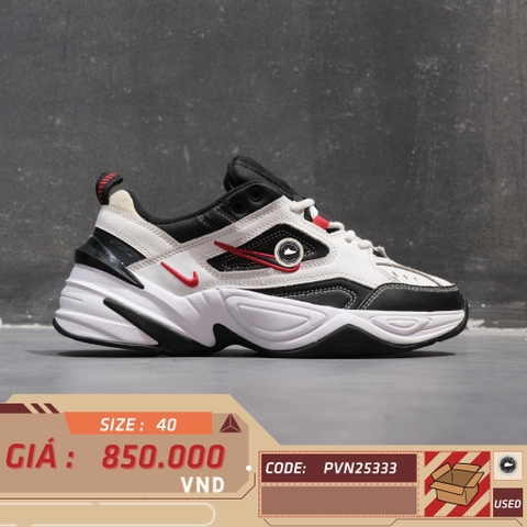 Nike M2K Tekno White Black University Red - AV4789-104 - Size 40 - GIÀY 2HAND CHÍNH HÃNG PVN25333