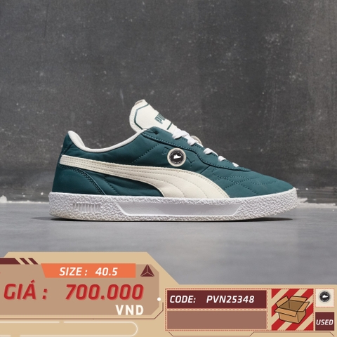 Puma Club Zone Varsity Green White - 391168-02 - Size 40.5 - GIÀY 2HAND CHÍNH HÃNG PVN25348