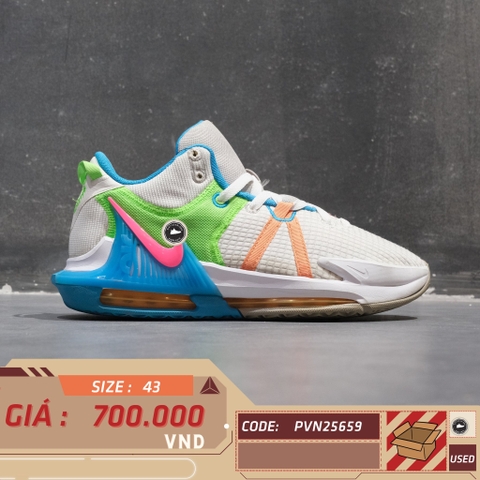 Nike LeBron Witness 7 Grey Fog Multi-Color - DM1122-003 - Size 43 - GIÀY 2HAND CHÍNH HÃNG PVN25659