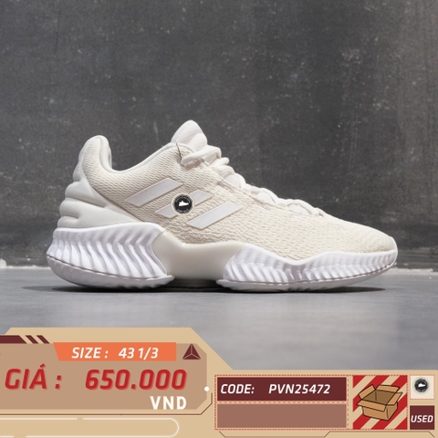 adidas Pro Bounce 2018 Low White - FW0903 - Size 43 1/3 - GIÀY 2HAND CHÍNH HÃNG PVN25472