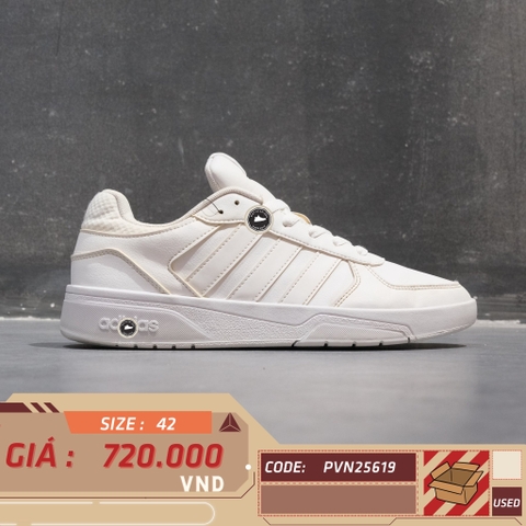 Adidas CourtBeat Cloud White - ID9659 - Size 42 - GIÀY 2HAND CHÍNH HÃNG PVN25619