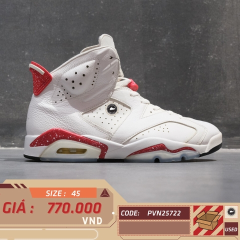 Air Jordan 6 Retro Red Oreo - CT8529-162 - Size 45 - GIÀY 2HAND CHÍNH HÃNG PVN25722