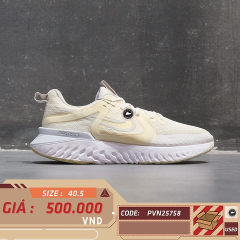 Nike Legend React 2 White Pure Platinum - AT1369-100 - Size 40.5 - GIÀY 2HAND CHÍNH HÃNG PVN25758