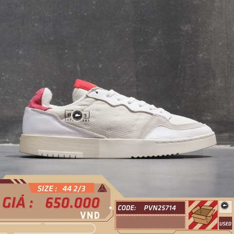 Adidas Supercourt Cloud White Scarlet - EF5881 - Size 44 2/3 - GIÀY 2HAND CHÍNH HÃNG PVN25714