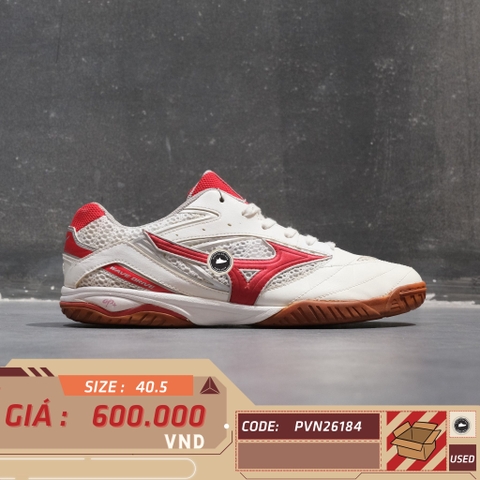 Mizuno Wave Drive 8 White Red - 81GA170562 - Size 40.5 - GIÀY 2HAND CHÍNH HÃNG PVN26184