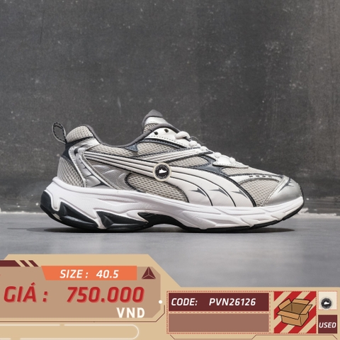 Puma Morphic 'Silver Glacial Grey' - 392724-16 - Size 40.5 - GIÀY 2HAND CHÍNH HÃNG PVN26126
