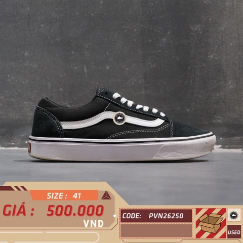 Vans Old Skool Black White - VN000D3HY28 - Size 41 - GIÀY 2HAND CHÍNH HÃNG PVN26250