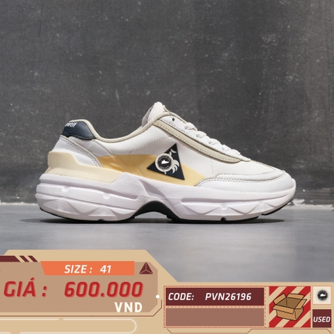 Le Coq Sportif Ordinus White Navy Beige - Q9323RCR91 - Size 41 - GIÀY 2HAND CHÍNH HÃNG PVN26196