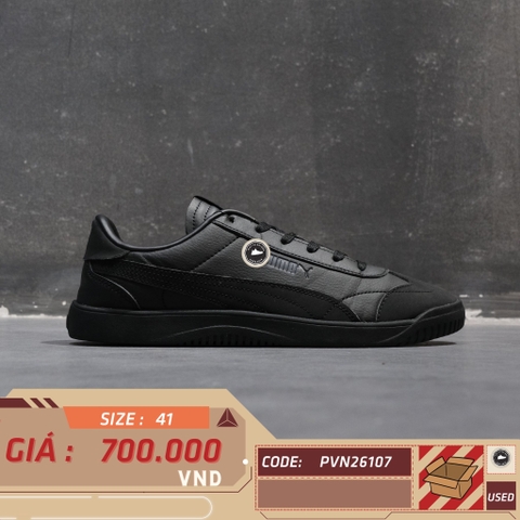 Puma Palermo Leather 'Triple Black' - 396563-01 - Size 41 - GIÀY 2HAND CHÍNH HÃNG PVN26107
