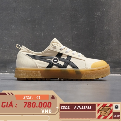 Asics Court Trail Cream Black Gum - 1203A147 - Size 41.5 - GIÀY 2HAND CHÍNH HÃNG PVN25785