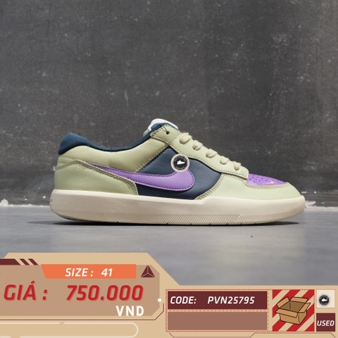 Nike SB Force 58 Premium Olive Aura Armory Navy - DV5476-300 - Size 41 - GIÀY 2HAND CHÍNH HÃNG PVN25795