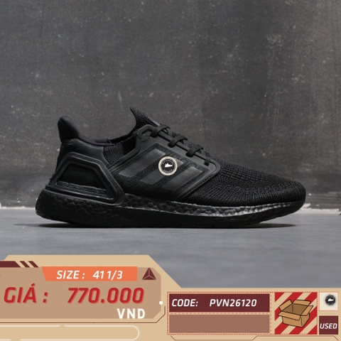 James Bond 007 x adidas UltraBoost 20 No Time to Die Triple Black - FY0645 - Size 41 1/3 - GIÀY 2HAND CHÍNH HÃNG PVN26120