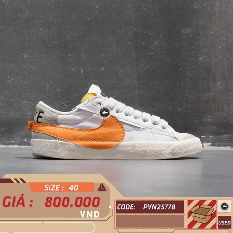 Nike Blazer Low '77 Jumbo 'White Alpha Orange' - DN2158-100 - Size 40 - GIÀY 2HAND CHÍNH HÃNG PVN25778