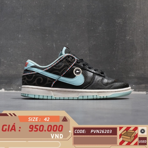 Nike Dunk Low SE Barbershop Black - DH7614 001 - Size 42 - GIÀY 2HAND CHÍNH HÃNG PVN26203