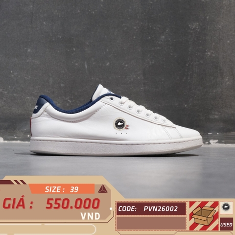 Lacoste Carnaby Evo Tri 1 SFA White Navy Red - 739SFA0048407 - Size 39 - GIÀY 2HAND CHÍNH HÃNG PVN26002
