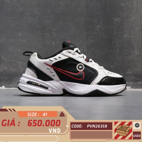 Nike Air Monarch IV White Black Red - 415445-101 - Size 41 - GIÀY 2HAND CHÍNH HÃNG PVN26358