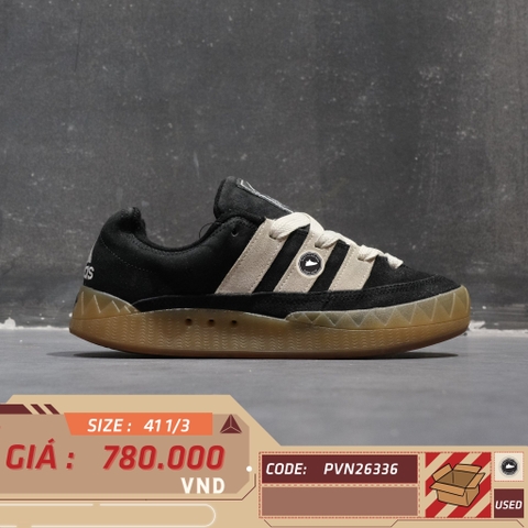 Adidas Adimatic Core Black Off White Gum - IE2224 - Size 41 1/3 - GIÀY 2HAND CHÍNH HÃNG PVN26336