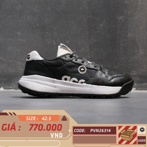 Nike ACG Lowcate 'Black White' - DX2256-001 - Size 42.5 - GIÀY 2HAND CHÍNH HÃNG PVN26314