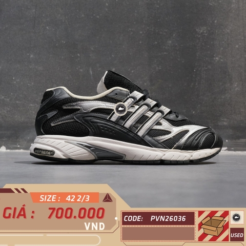 Adidas Temper Run 2.0 Core Black Grey - IH0404 - Size 42 2/3 - GIÀY 2HAND CHÍNH HÃNG PVN26036