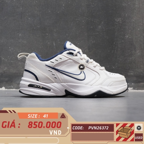 Nike Air Monarch IV 'White Navy' - 415445-102 - Size 41 - GIÀY 2HAND CHÍNH HÃNG PVN26372