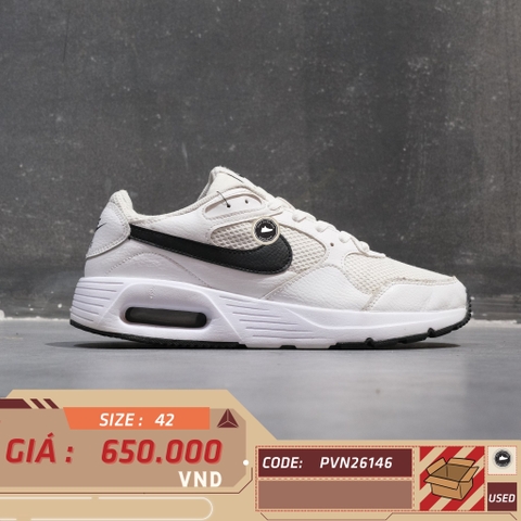 Nike Air Max SC White Black - CW4555-102 - Size 42 - GIÀY 2HAND CHÍNH HÃNG PVN26146