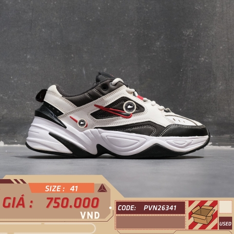Nike M2K Tekno White Black University Red - AV4789-104 - Size 41 - GIÀY 2HAND CHÍNH HÃNG PVN26341