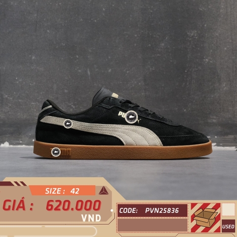 Puma Palermo Black Frosted Ivory - 400717-01 - Size 42 - GIÀY 2HAND CHÍNH HÃNG PVN25836