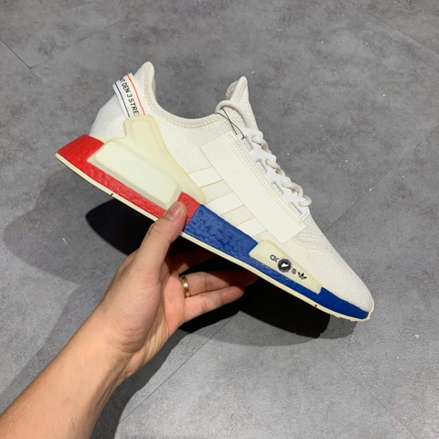 adidas NMD_R1 V2 White Lush Red Blue - FX4148 - Size 44 2/3 - GIÀY 2HAND CHÍNH HÃNG PVN25891