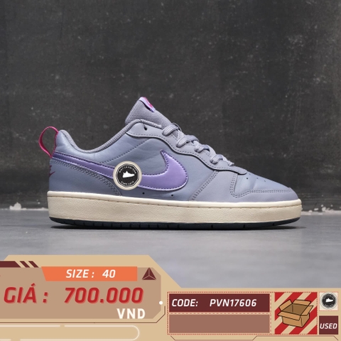 NIKE COURT BOROUGH LOW 2 GS 'ASHEN SLATE' – BQ5448-402 – SIZE 40 – GIÀY 2HAND CHÍNH HÃNG