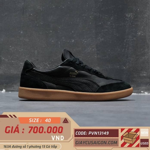 2hand giày PUMA Liga Leather Retro Shoe Black 364597-02 SIZE 40 pvn13149