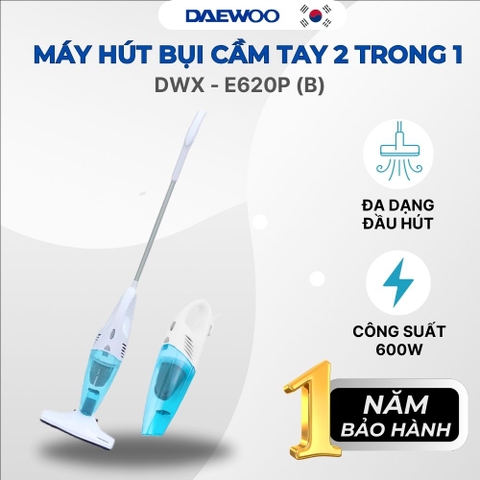 [Urbox] Máy hút bụi 2 trong 1 Daewoo công suất 600W mạnh mẽ, chuyển đổi linh hoạt 2 chế độ, bảo hành 1 năm