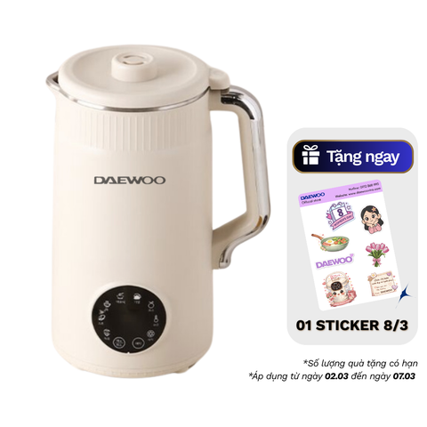 Máy Làm Sữa Hạt Daewoo 1.2L, tặng Cẩm Nang 50 Công Thức - Máy Xay Nấu Đa Năng BH 2 năm