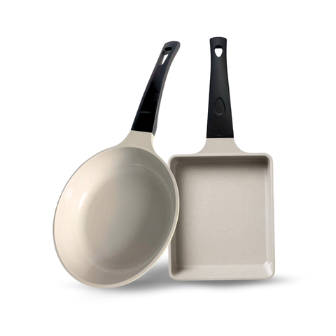 Chảo chống dính đáy từ The Eco phủ ceramic – Đủ loại vuông, sâu, cạn | Dùng được mọi loại bếp