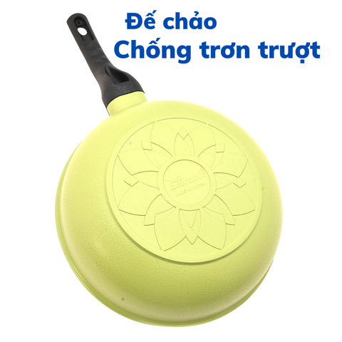 Chảo đá sâu lòng đáy từ 24cm siêu bền Ecoramic ECWKIH-ST24 chống dính vượt trội