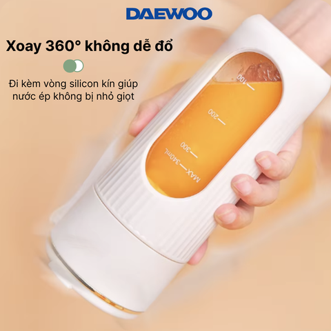 Ly Xay Cầm Tay DAEWOO DWBL-3424 (340ml), Ly Xay Sinh Tố, Trái Cây Mini tiện lợi