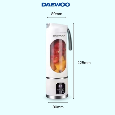 Máy xay cầm tay DAEWOO DWBL-4515 (450ml) Ly xay trái cây thông minh, nhỏ gọn, tiện lợi