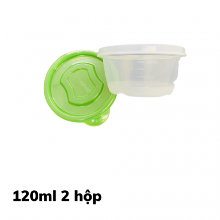 Bộ 2 hộp nhựa cao cấp 120ml Oneplus TP301-2 đựng thực phẩm, Made in Korea