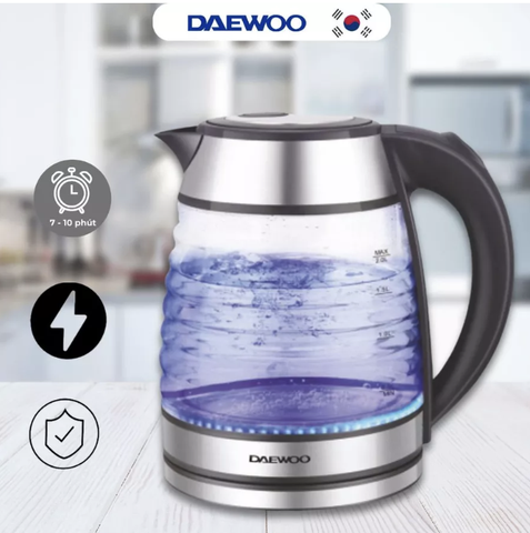 Ấm siêu tốc thủy tinh Daewoo DWK-GL1803