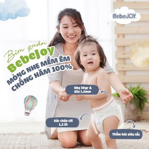 Bỉm BebeJOY an toàn - Tiên phong đạt chứng nhận OEKO-TEX STANDARD 100