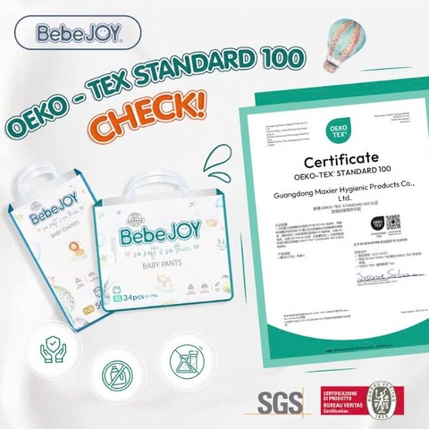 Chứng chỉ OEKO-TEX Standard 100 là gì? Vì sao nên chọn sản phẩm bỉm có chứng chỉ này?