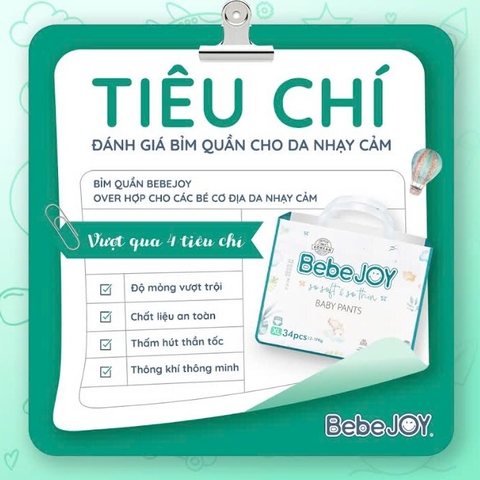 Các tiêu chí chọn bỉm an toàn cho bé